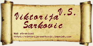 Viktorija Šarković vizit kartica